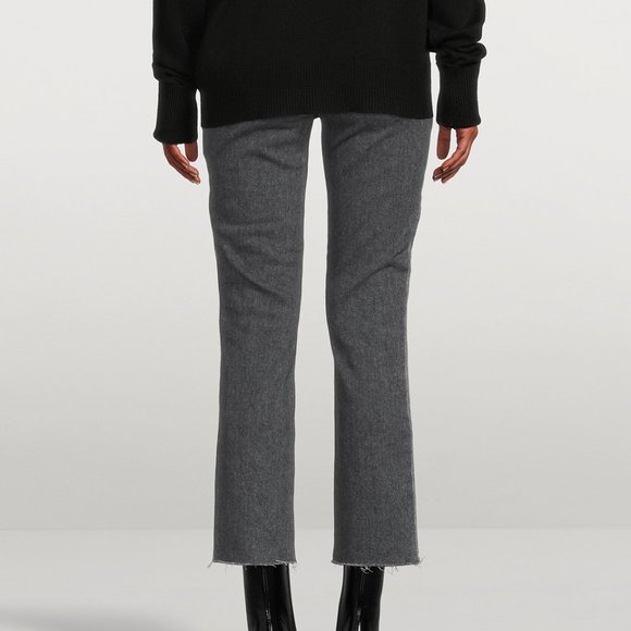 PAIGE Cindy Raw Hem Jeans - ASH BLACK - Picture 4 of 6